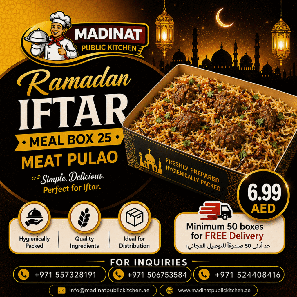 Ramadan Iftar Meal Box 25 - Meat Pulao | AED 6.99