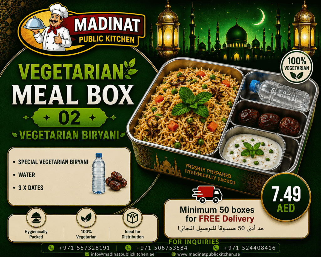 Vegetarian Meal Box 02 - Vegetarian Biryani | AED 7.49