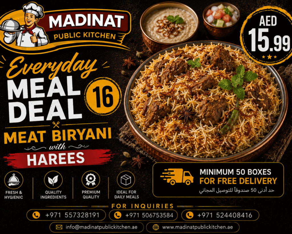 Everyday Meal Deal 16 - Meat Biryani with harees | AED 15.99