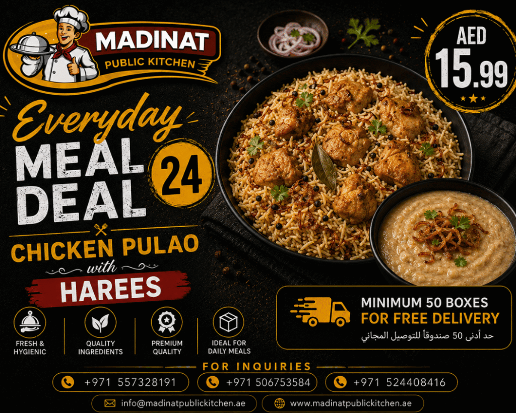 Everyday Meal Deal 24 - Chicken Pulao with harees | AED 15.99