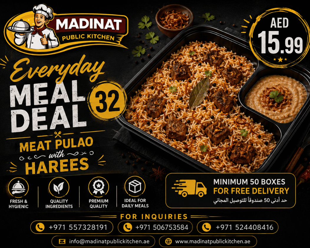 Everyday Meal Deal 32 - Meat Pulao with harees | AED 15.99