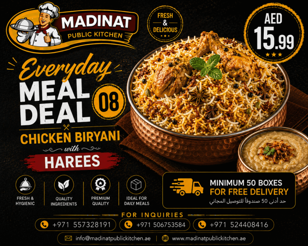 Everyday Meal Deal 08 - Chicken Biryani with harees | AED 15.99